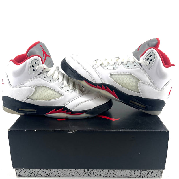 Jordan 5 Retro Fire Red Silver Tongue (2020) (GS) (Pristine) (Original)