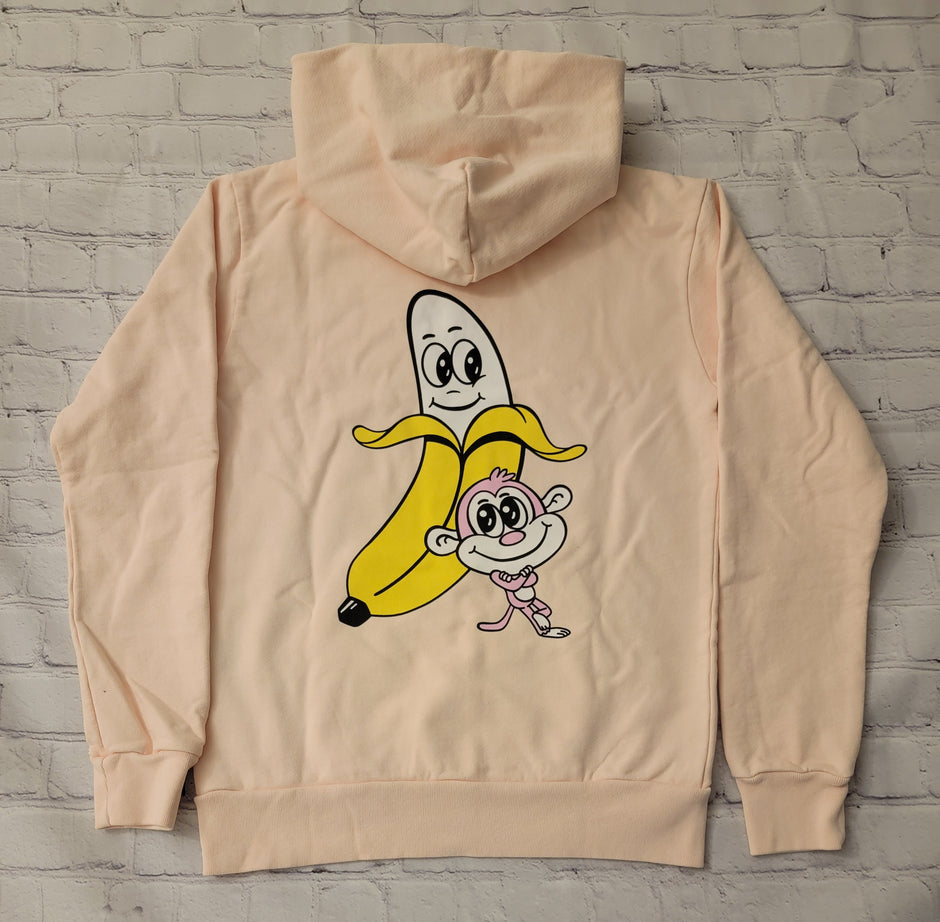 Bananas Monkey Youth Logo Hoodie (Ice Pink)