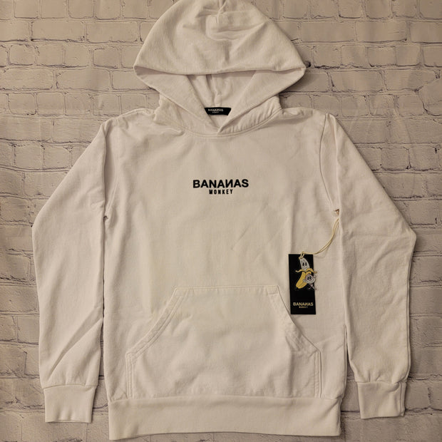 Bananas Monkey Youth Logo Hoodie (White)