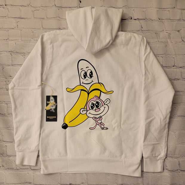 Bananas Monkey Youth Logo Hoodie (White)