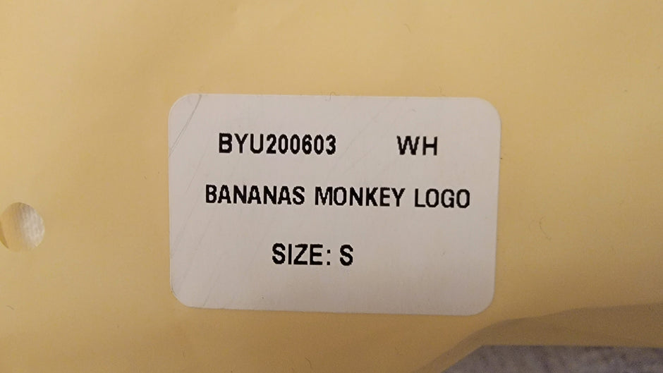 Bananas Monkey Youth Logo Hoodie (White)