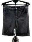 Refuge Black Denim Bermuda Shorts