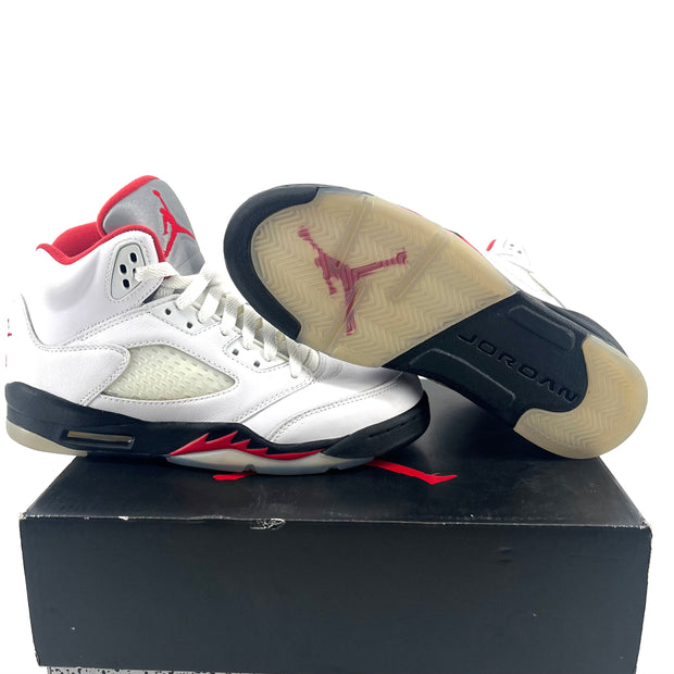 Jordan 5 Retro Fire Red Silver Tongue (2020) (GS) (Pristine) (Original)