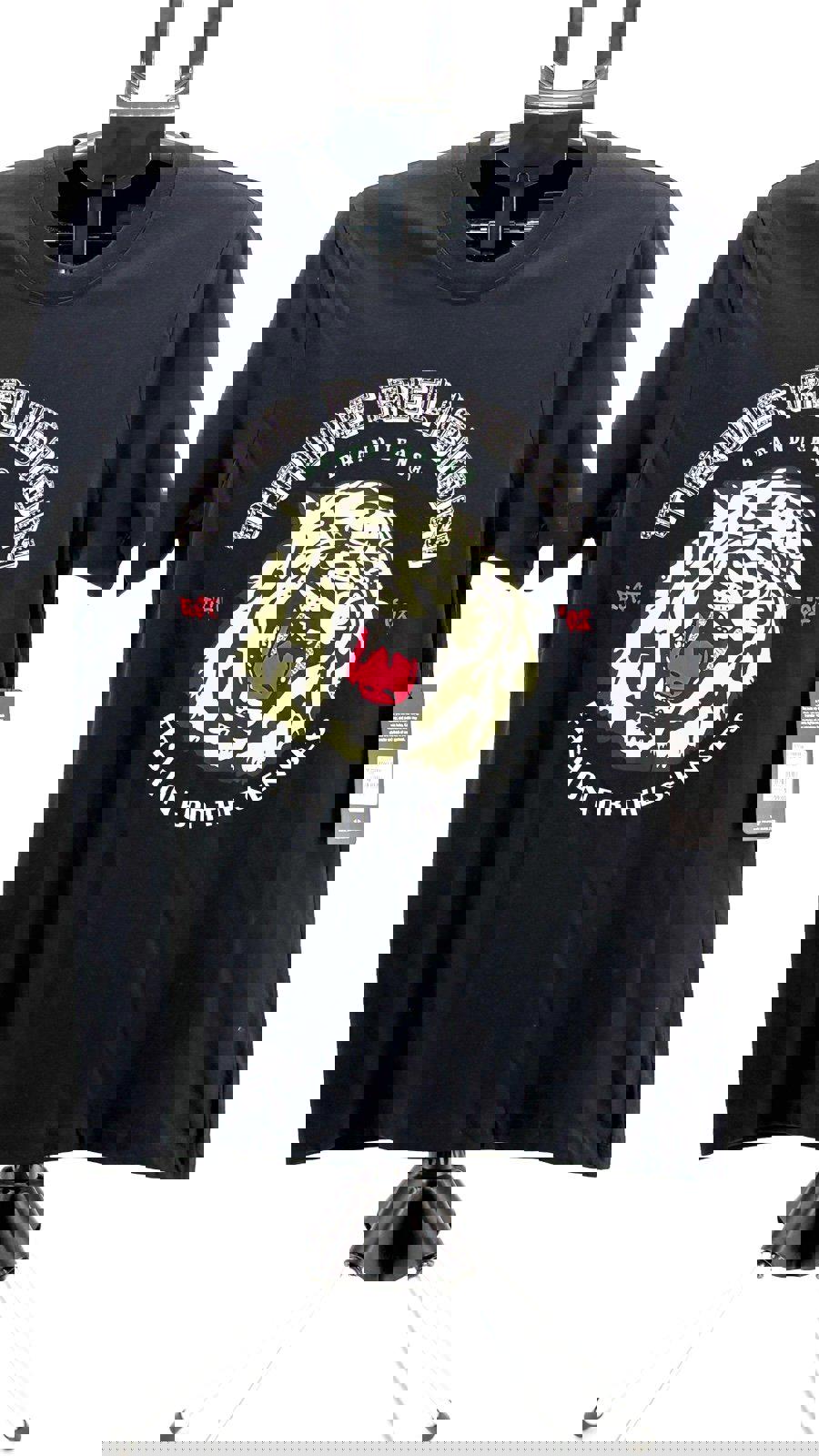 True Religion Tiger Face Short Sleeve Tee "Jet Black"