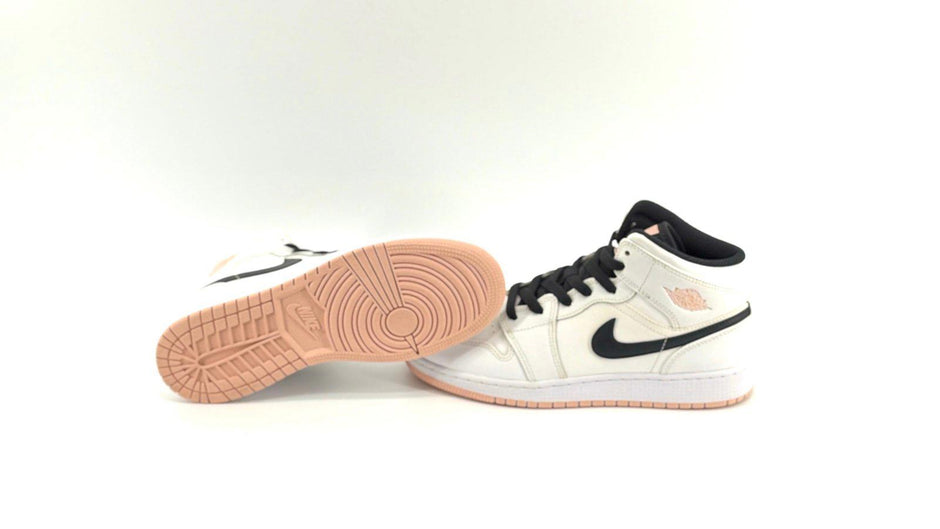 Air Jordan 1 Mid GS 'White Arctic Orange'