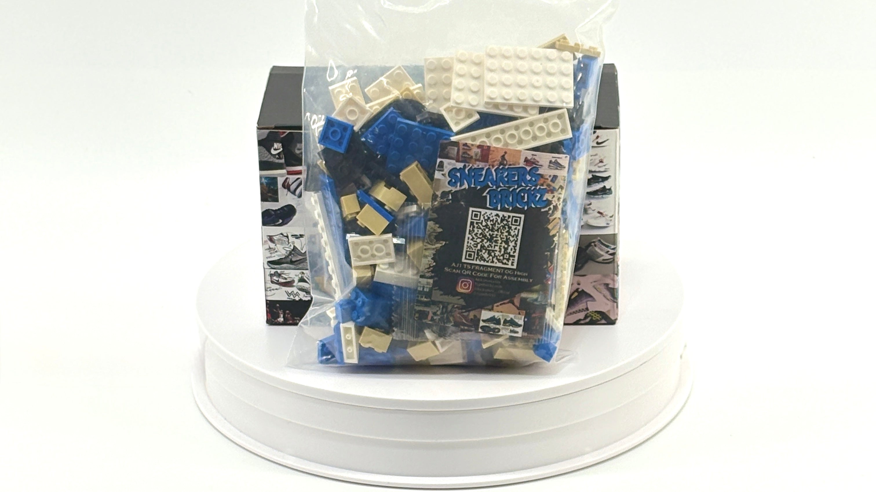 Sneaker Brick: Travis Scott X Fragment AJ1 High with Mini Figure