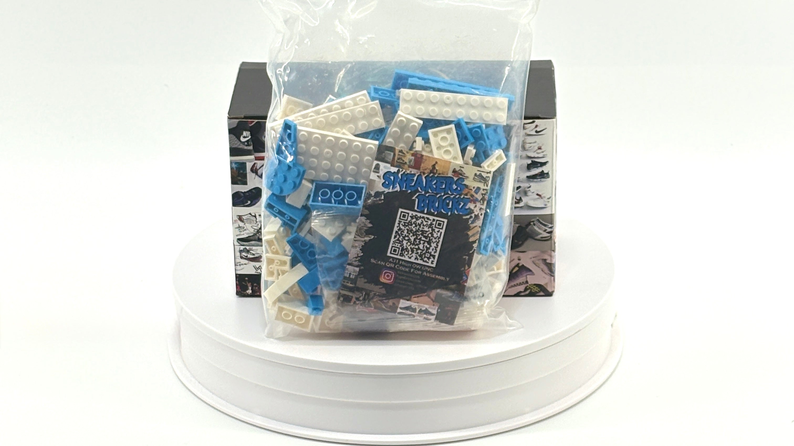 Sneaker Brick: OFF-White AJ1 UNC with Mini Figure