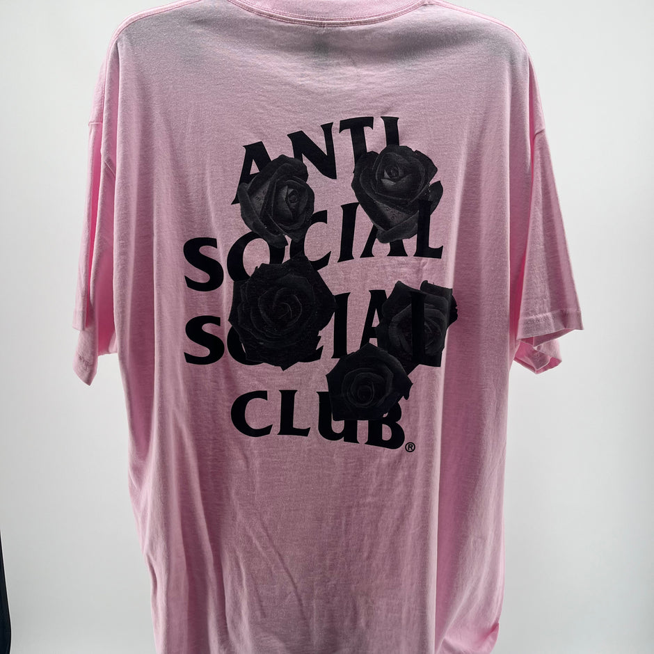 Anti Social Social Club Bat Emoji Pink Tee