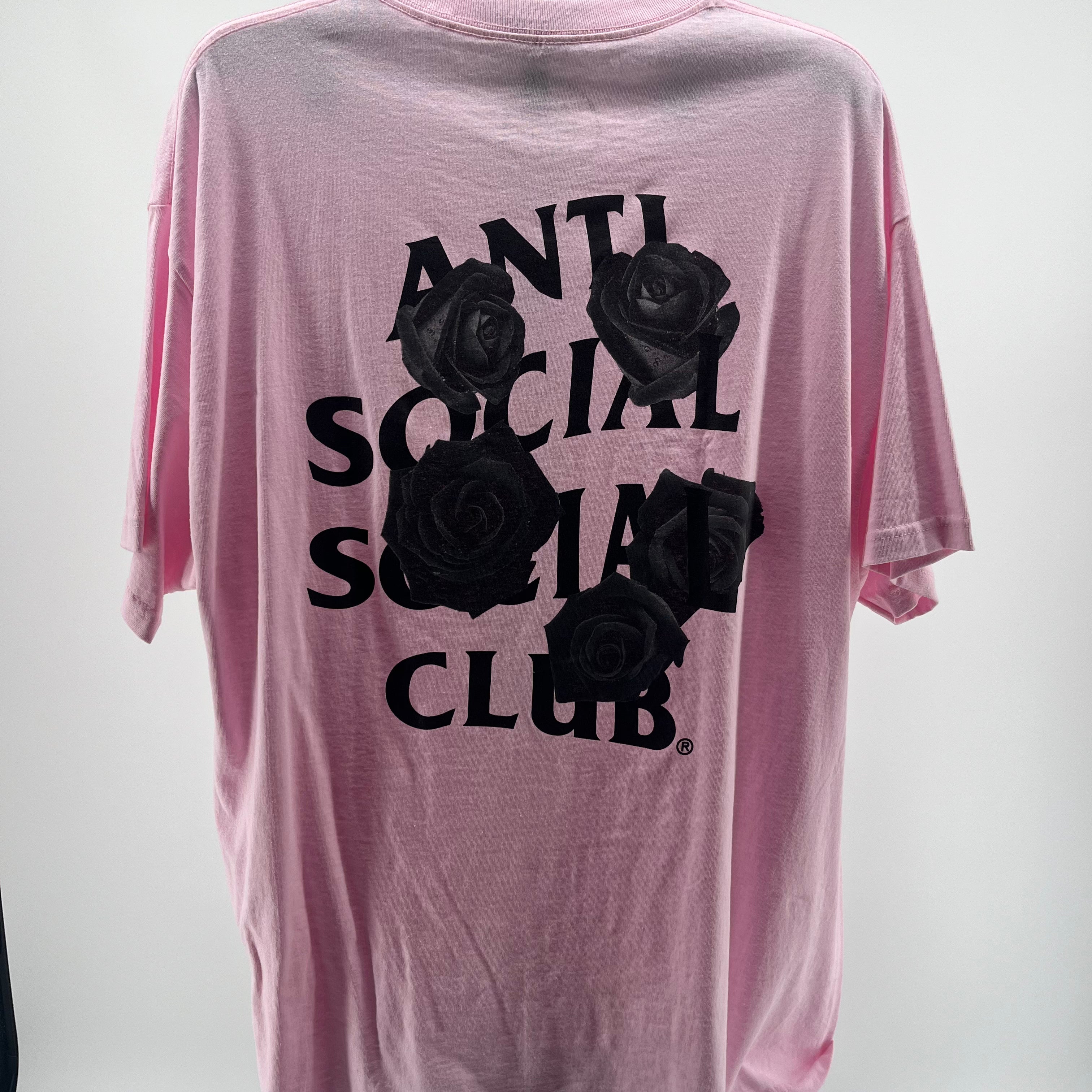 Anti Social Social Club Bat Emoji Pink Tee