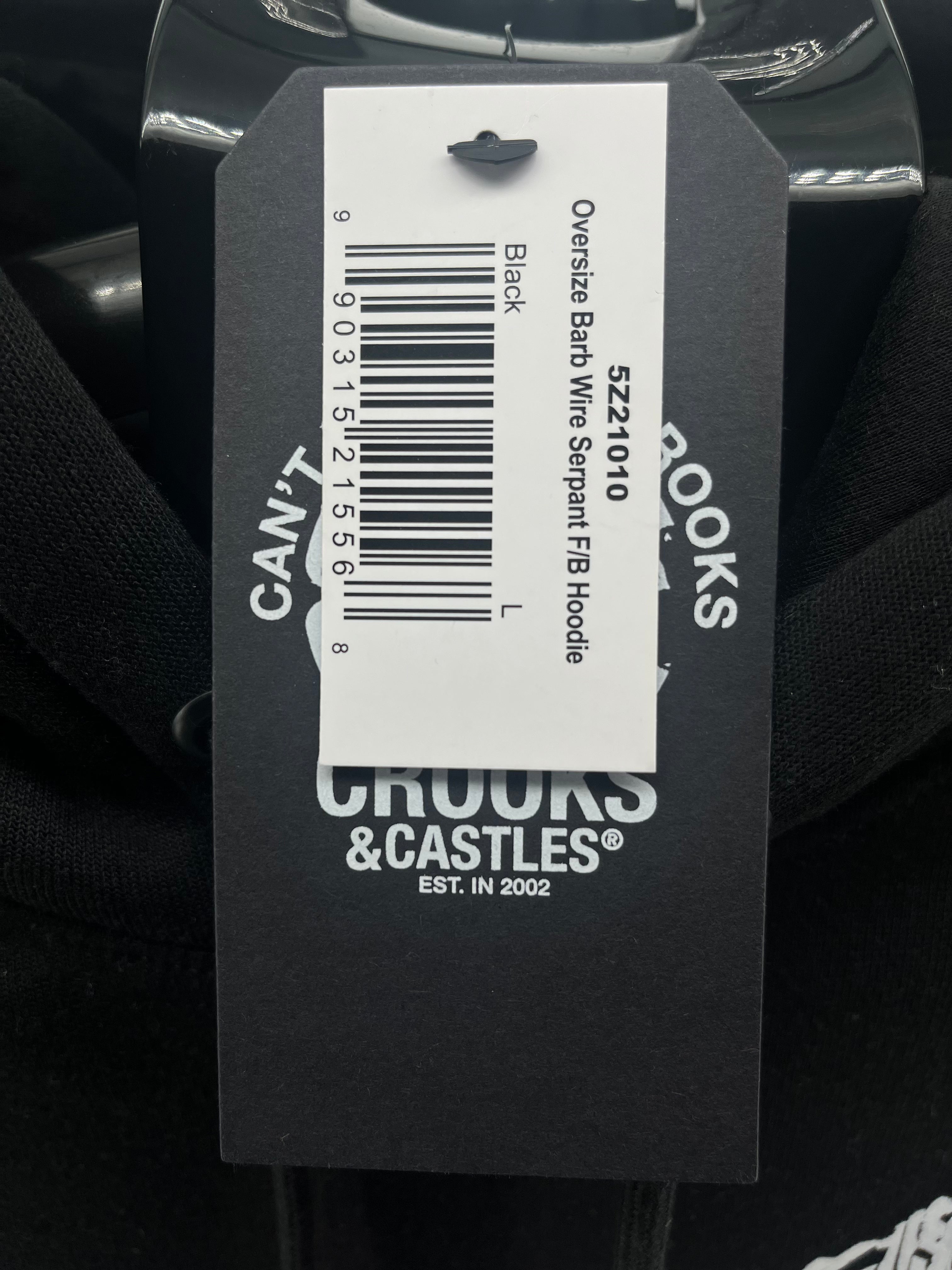 Crooks & Castles Oversize Barb Wire Serpent F/B Hoodie