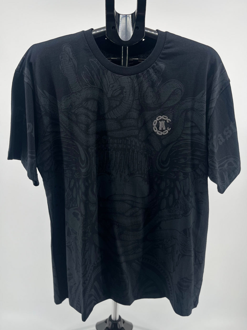 Crooks & Castles "All-Over Print" Crest Logo T-Shirt