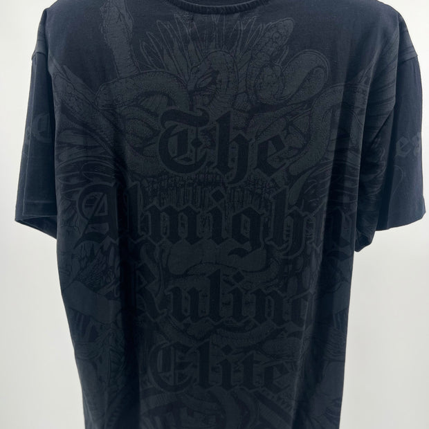 Crooks & Castles "All-Over Print" Crest Logo T-Shirt
