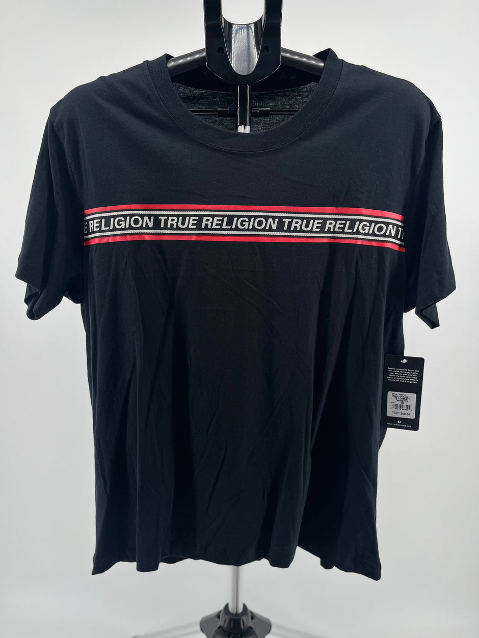 True Religion "Contrast Taping" Logo T-Shirt