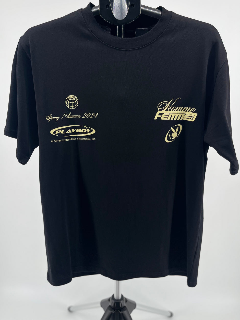 Homme + Femme x Playboy "Spring/Summer 2024 Capsule" T-Shirt - Black