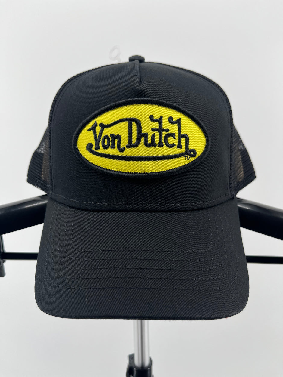 Von Dutch "Yellow Oval Logo" Trucker Hat