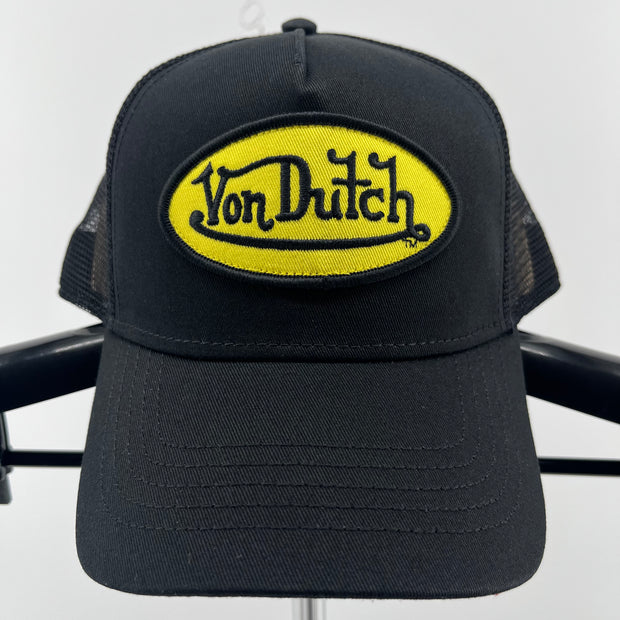 Von Dutch "Yellow Oval Logo" Trucker Hat