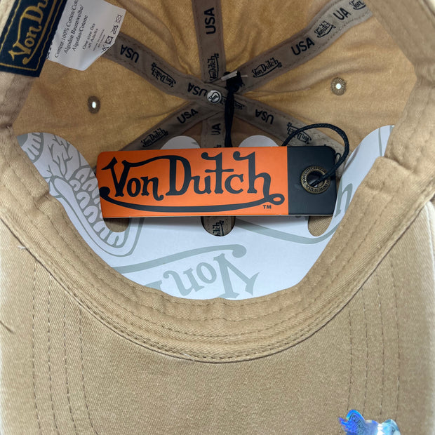 Von Dutch "Distressed Oval Logo" Baseball Cap