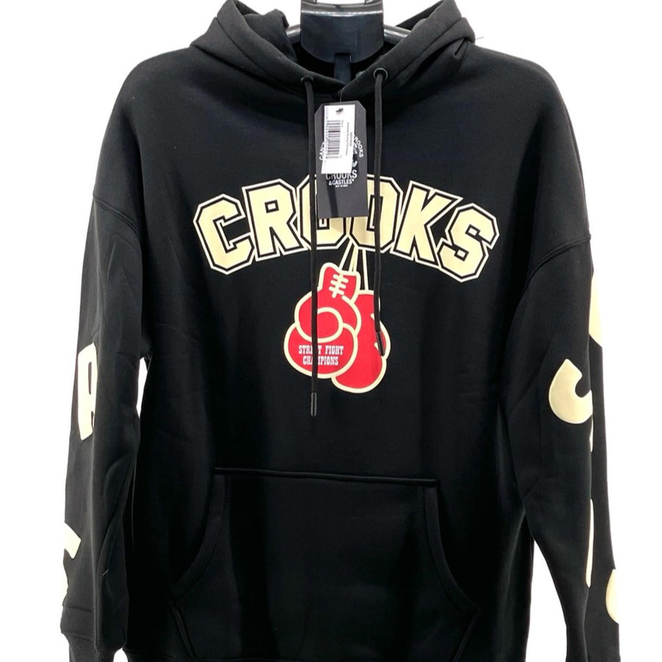 Crooks & Castles Oversized Hoodie – Boxing Street Fight Champions Edition