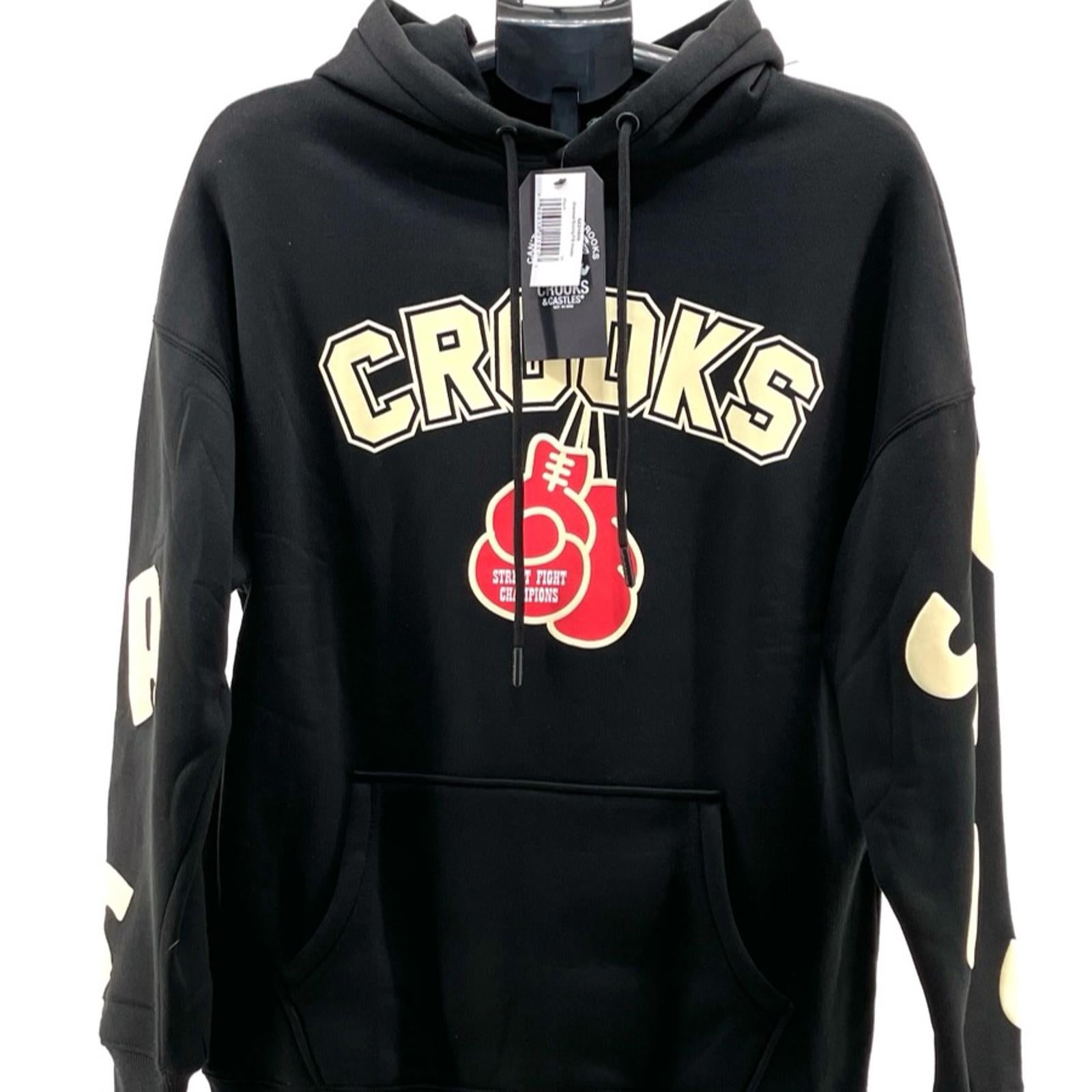 Crooks & Castles Oversized Hoodie – Boxing Street Fight Champions Edition