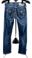 True Religion Rolled Capri Flaps Big T Jeans