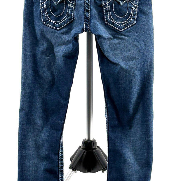 True Religion Rolled Capri Flaps Big T Jeans